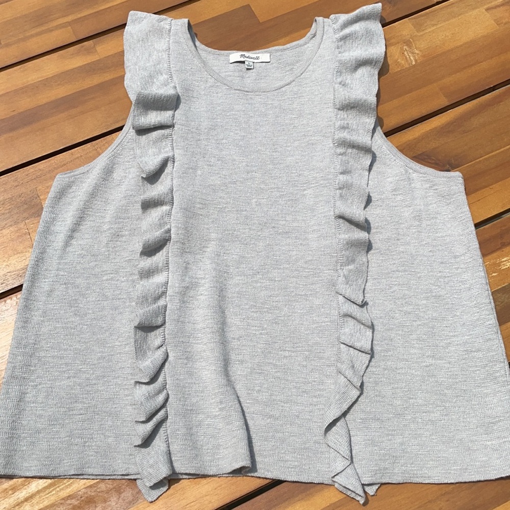 Madewell “Ruffled Sweater” Tank - Picture 3 of 10